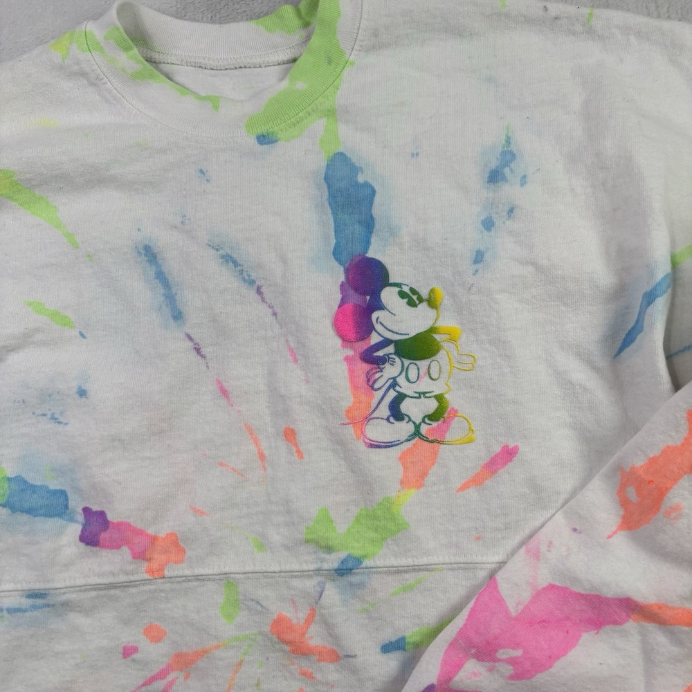 Disney Spirit Jersey Las Vegas Tie Dye Long Sleeve Graphic Shirt Men's Medium - Picture 3 of 7